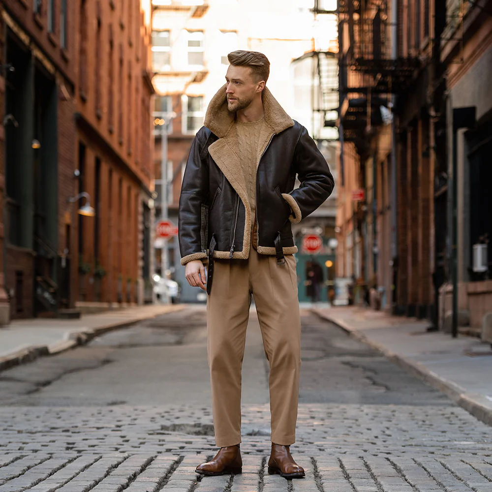 flight jacket shearling