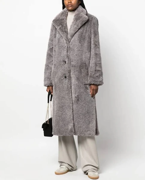 Gray Sheepskin Coat