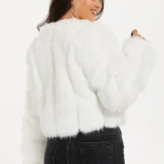 h&m faux sheepskin jacket