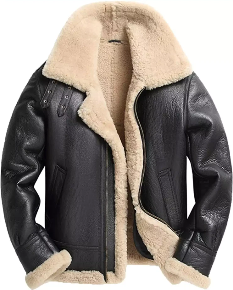 Black Sheepskin Leather Jackets
