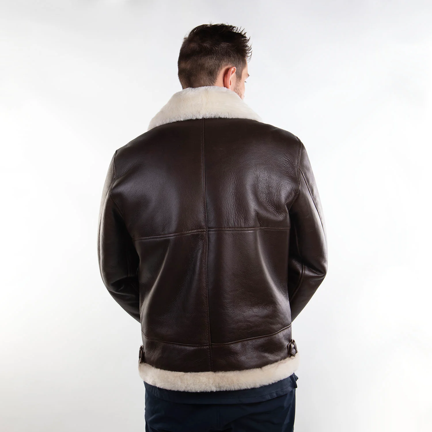Jacket with Sheepskin Collar