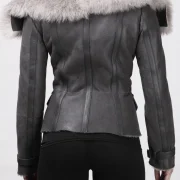 ladies short sheepskin jacket