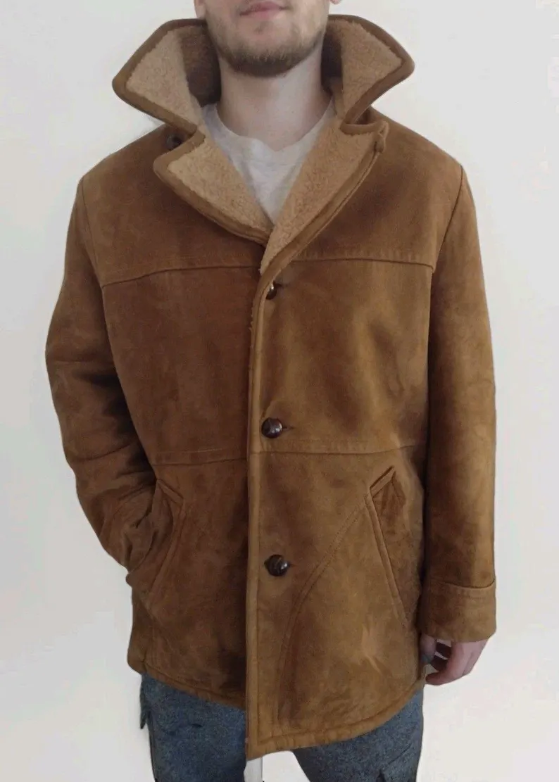 lands end sheepskin coat