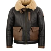 leather jacket lined with sheepskin