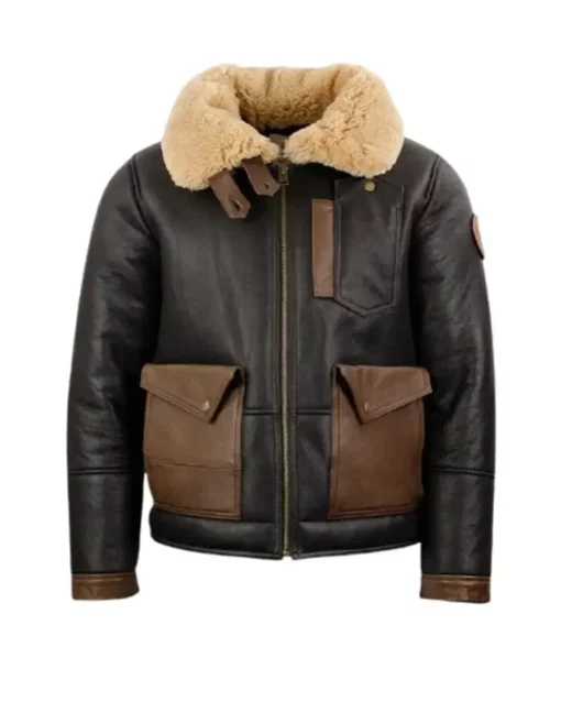 Leather Jacket Lined with Sheepskin