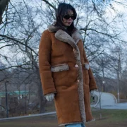 long shearling jacket