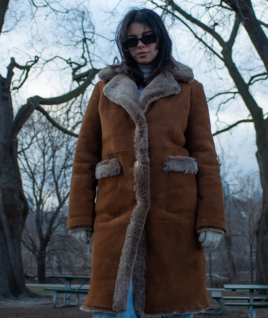 Long Shearling Jacket