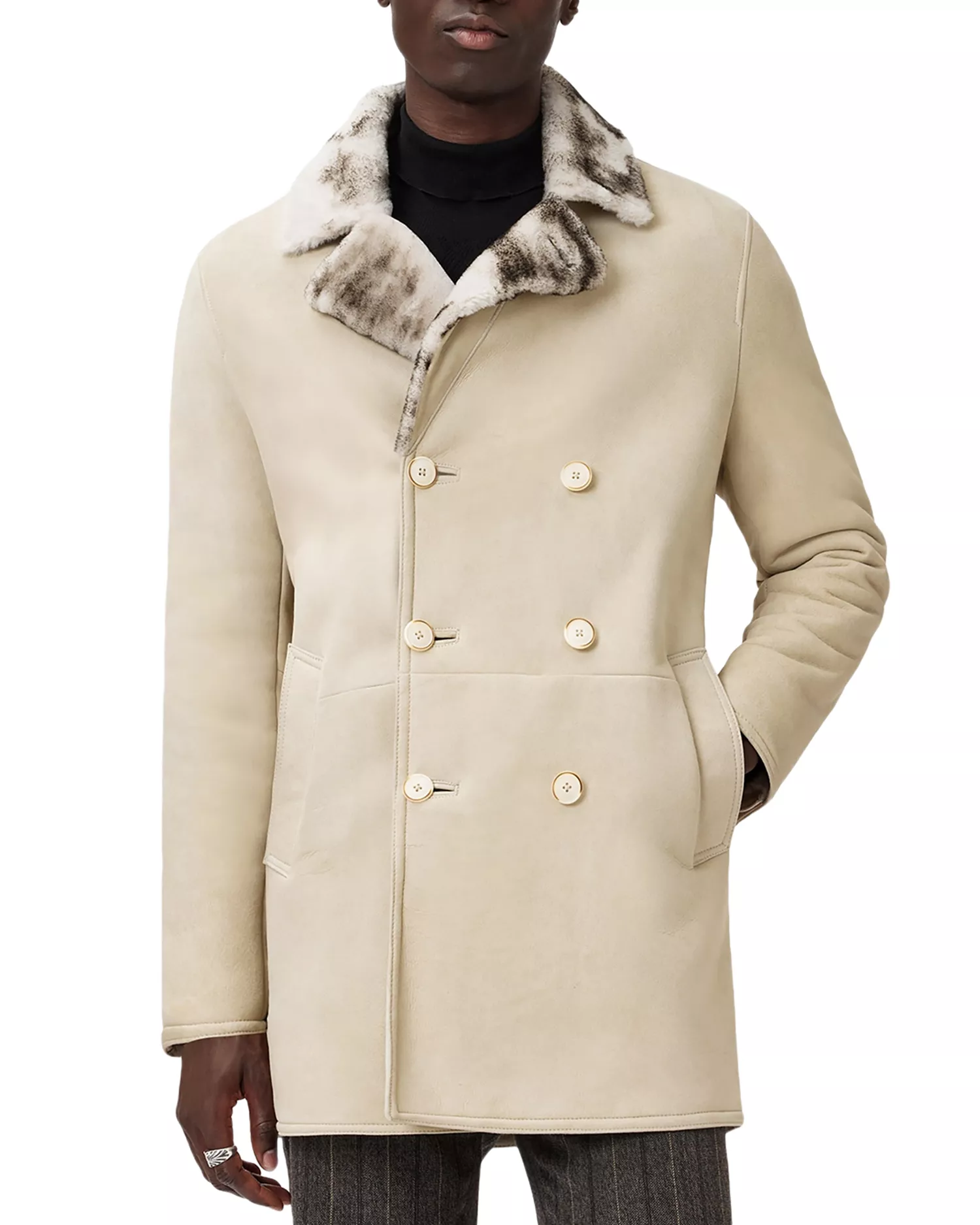 mens 70s sheepskin coat
