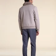 mens jacket with sheepskin collar