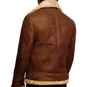 mens sheepskin collar jacket