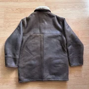 mens vintage suede sheepskin coat