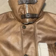 mens zara sheepskin coat
