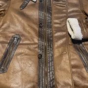 mens zara sheepskin coat
