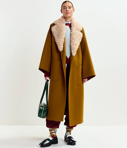 New look sheepskin coat
