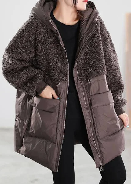 oversized sheepskin coat