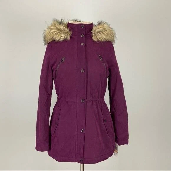 Purple Sheepskin Coat