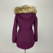 purple sheepskin coat