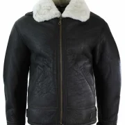 real leather sheepskin flying jacket