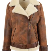 real sheepskin jacket womens