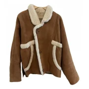 sandro sheepskin jacket