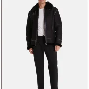 shearling aviator jacket mens