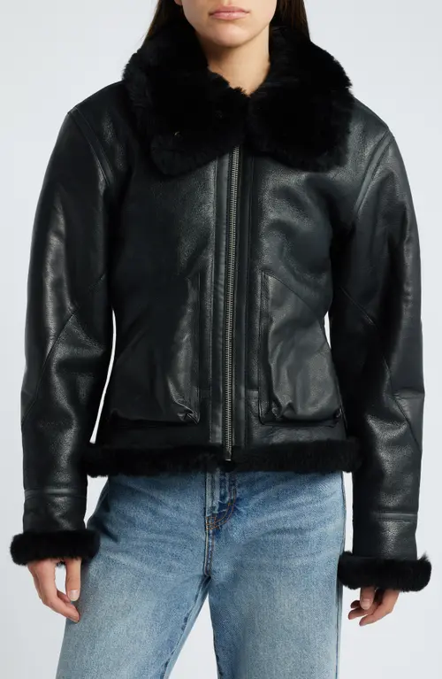 Shearling Jacket Leather