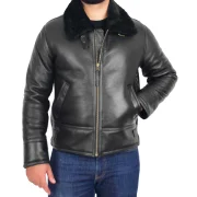 shearling sheepskin flying jacket