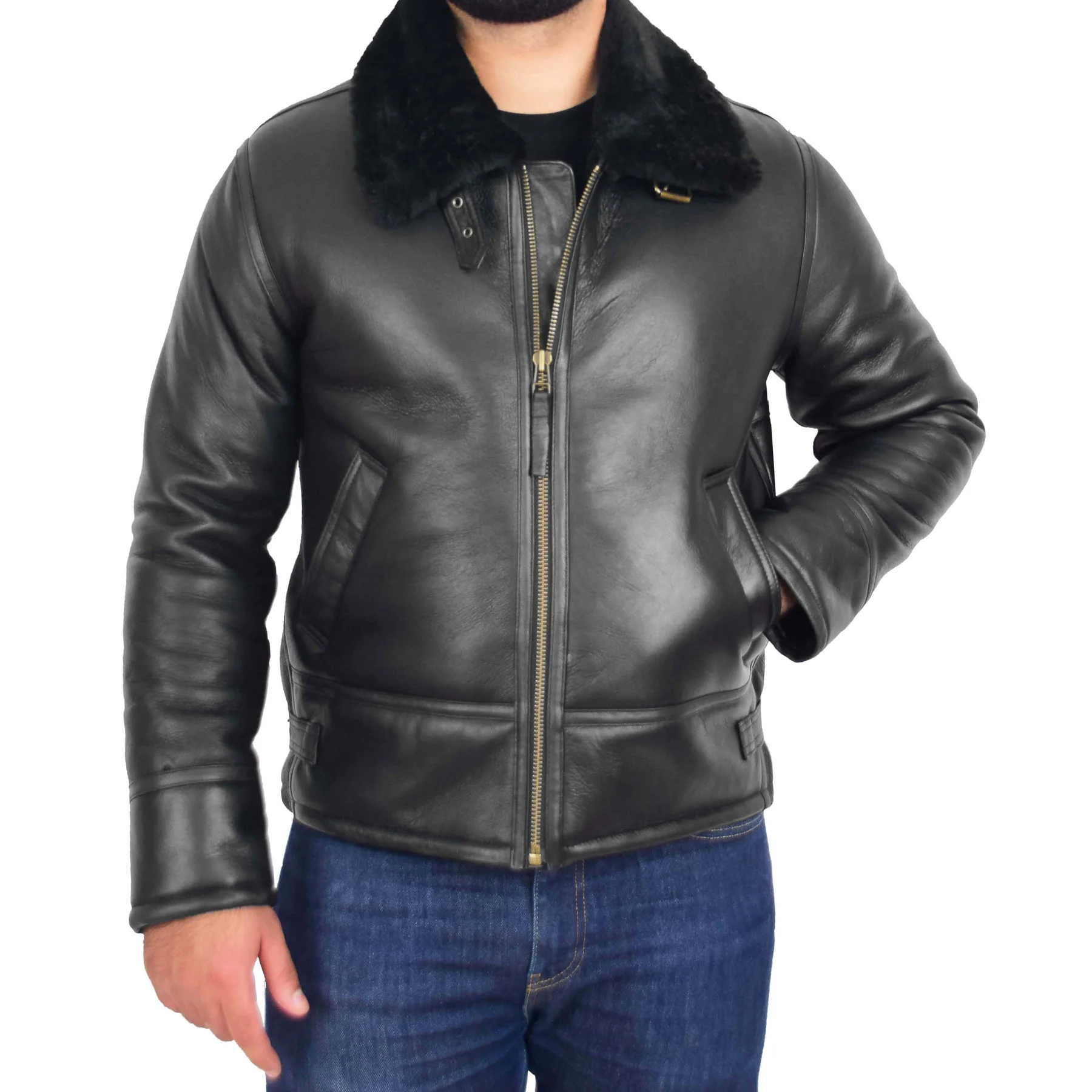 Shearling Sheepskin Flying Jacket