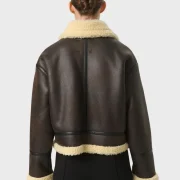 shearling sheepskin leather jacket