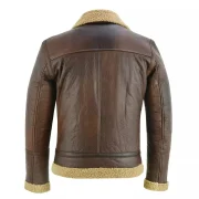 sheepskin biker jacket mens