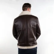 sheepskin collar bomber jacket
