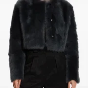 sheepskin cropped jacket