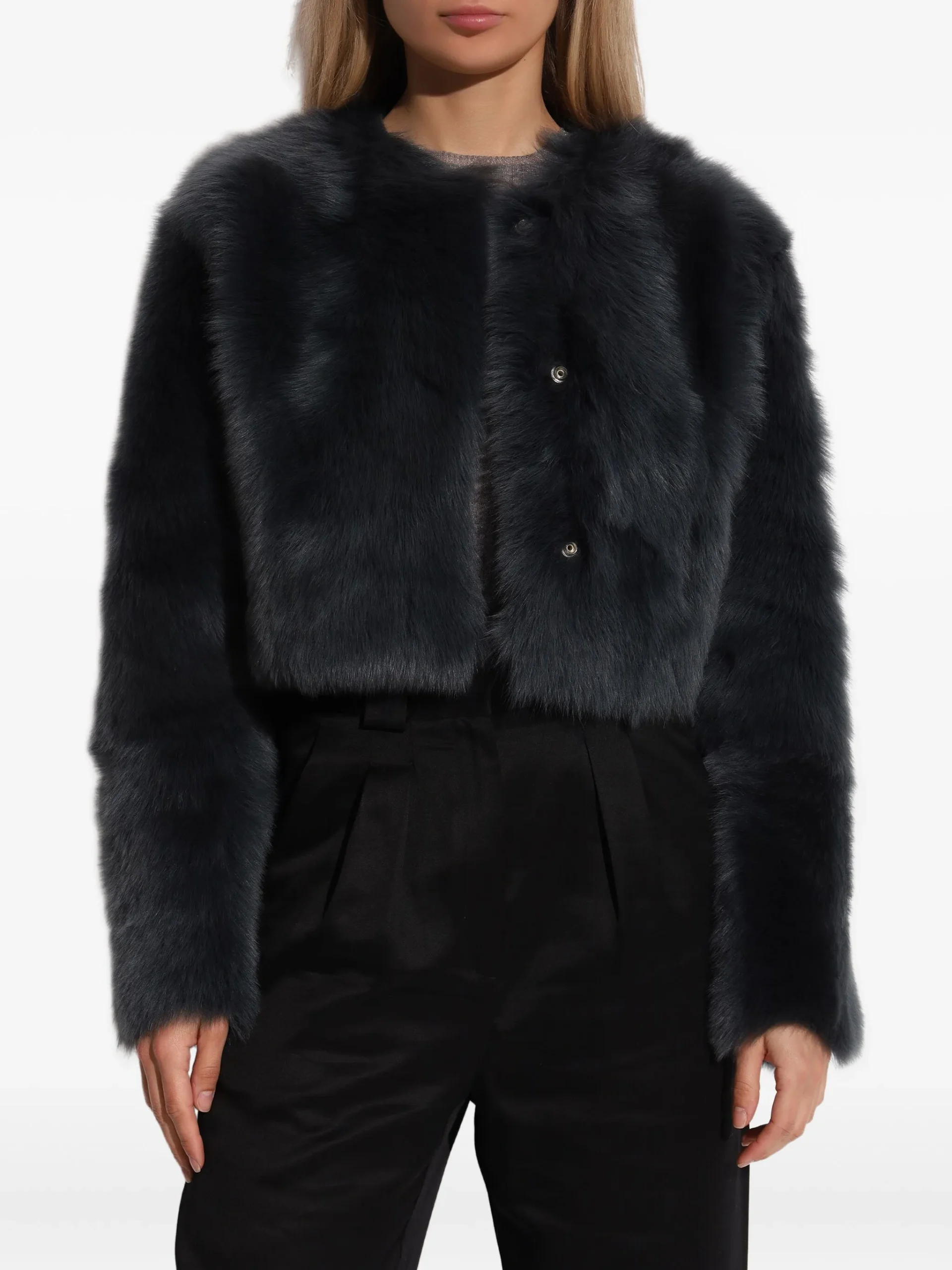 Sheepskin Cropped Jacket
