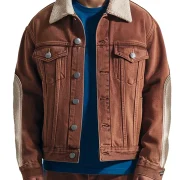 sheepskin jean jacket mens