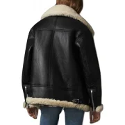 sheepskin lined leather jacket