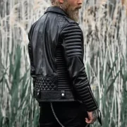 sheepskin motorcycle jacket