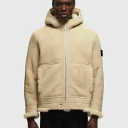 stone island sheepskin leather jacket