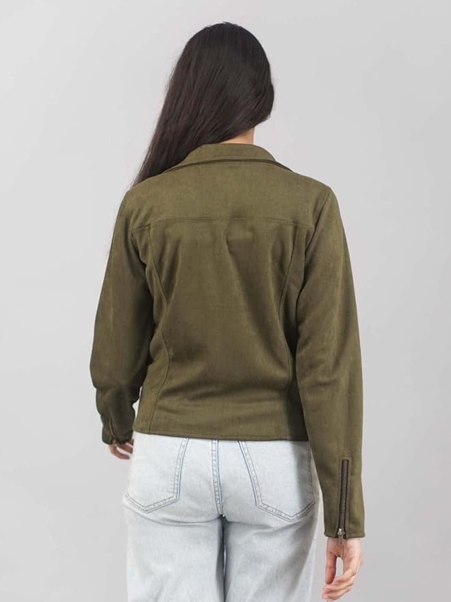 Suede Sheepskin Jacket Womens