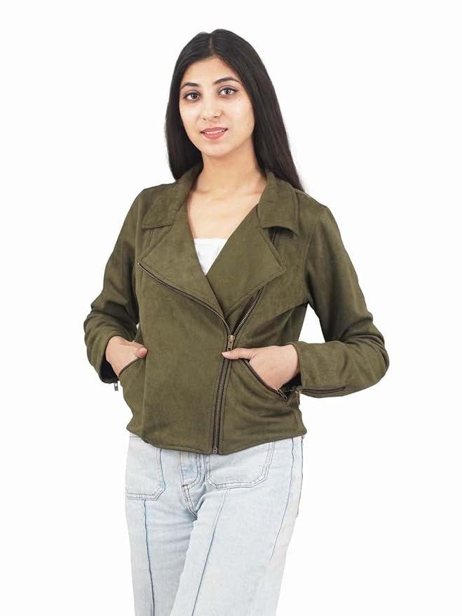 Suede Sheepskin Jacket Womens