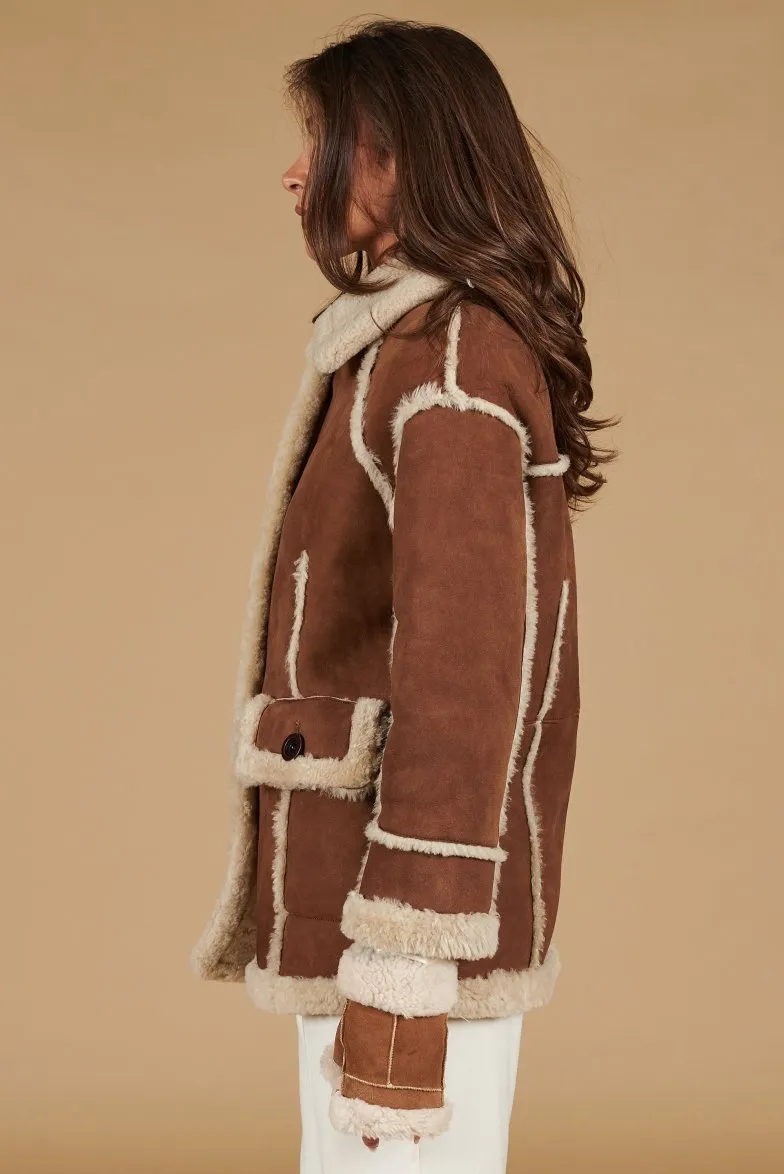 Tan Shearling Jacket