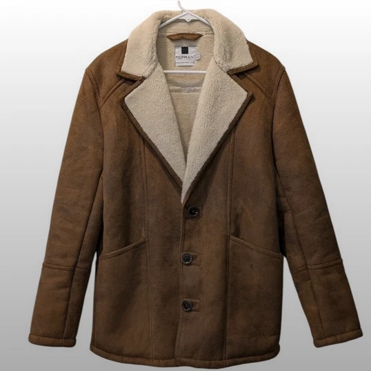 Topman Sheepskin Coat