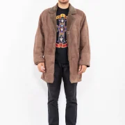 Brown Sheepskin Men's Coat