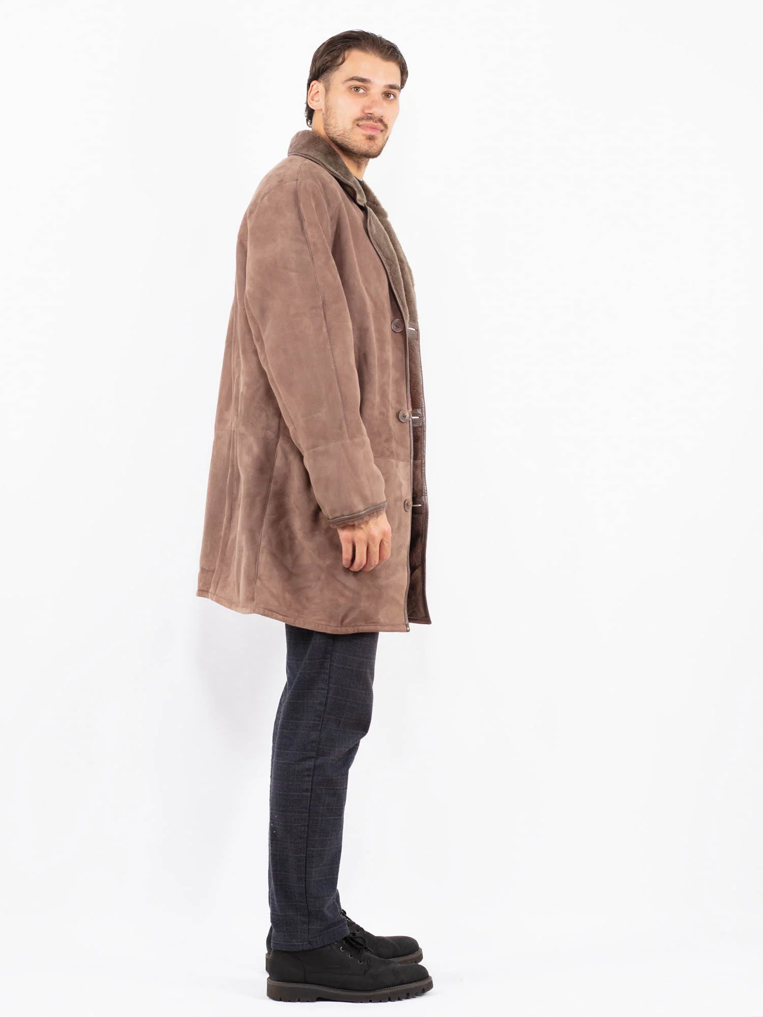 Brown Sheepskin Men’s Coat