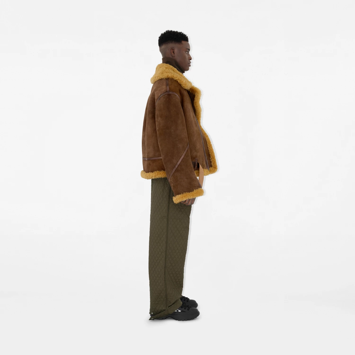 Burberry Crinkled Sheepskin Jacket