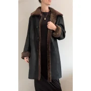 Burberry Prorsum Sheepskin Shearling Pea Coat