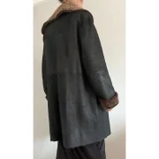 Burberry Prorsum Sheepskin Shearling Pea Coat