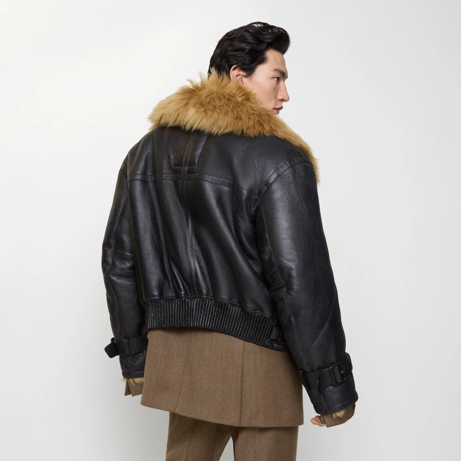 Burberry Sheepskin Flying Jacket