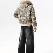 Camo Sheepskin Jacket