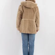 Canvas Sheepskin Coat