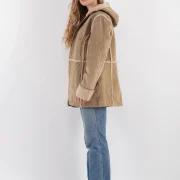 Canvas Sheepskin Coat